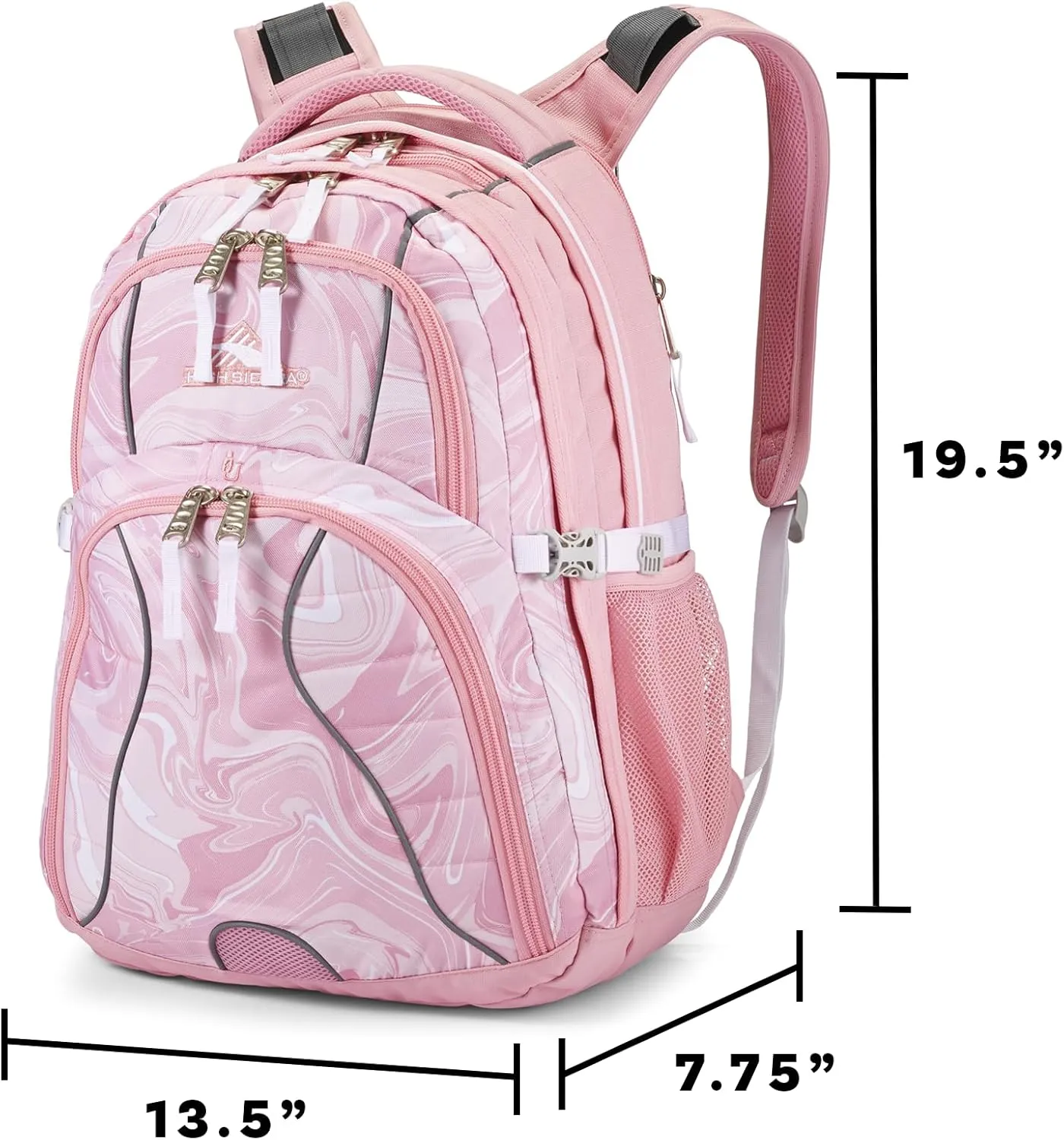 High Sierra Swerve Laptop Backpack, Black, One Size