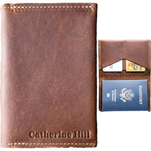 Holtz Leather Company, Handmade Personalized Leather Passport Cover, The Pioneer