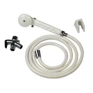 Homecraft Hand Held Showerhead with Diverter Valve, Handheld Spray with On/Off Switch for Easy Access, Includes Wall Holder and 80 Inch Nylon Hose, Convenient, Effective, and Easy to Use for Bathing
