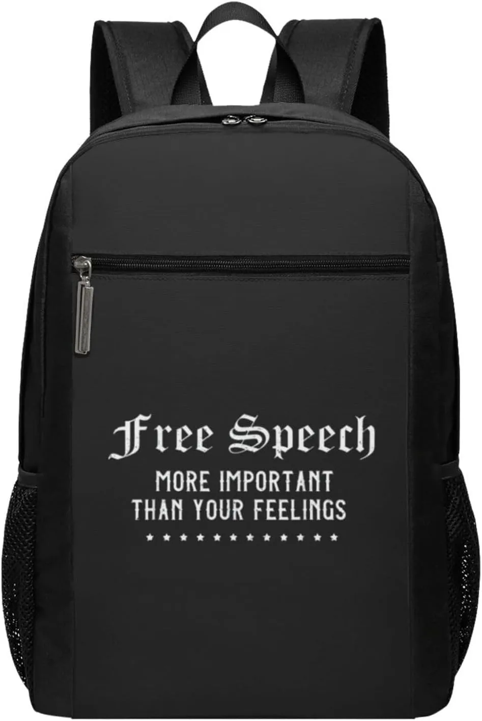 Honest Freedom Of Speech 1st Amendment Feelings Travel Laptop Backpack, Business Anti Theft Slim Sturdy Laptops Backpacks, College Computer Bag Gift for Men & Women Fits 17 Inch Notebook,Black