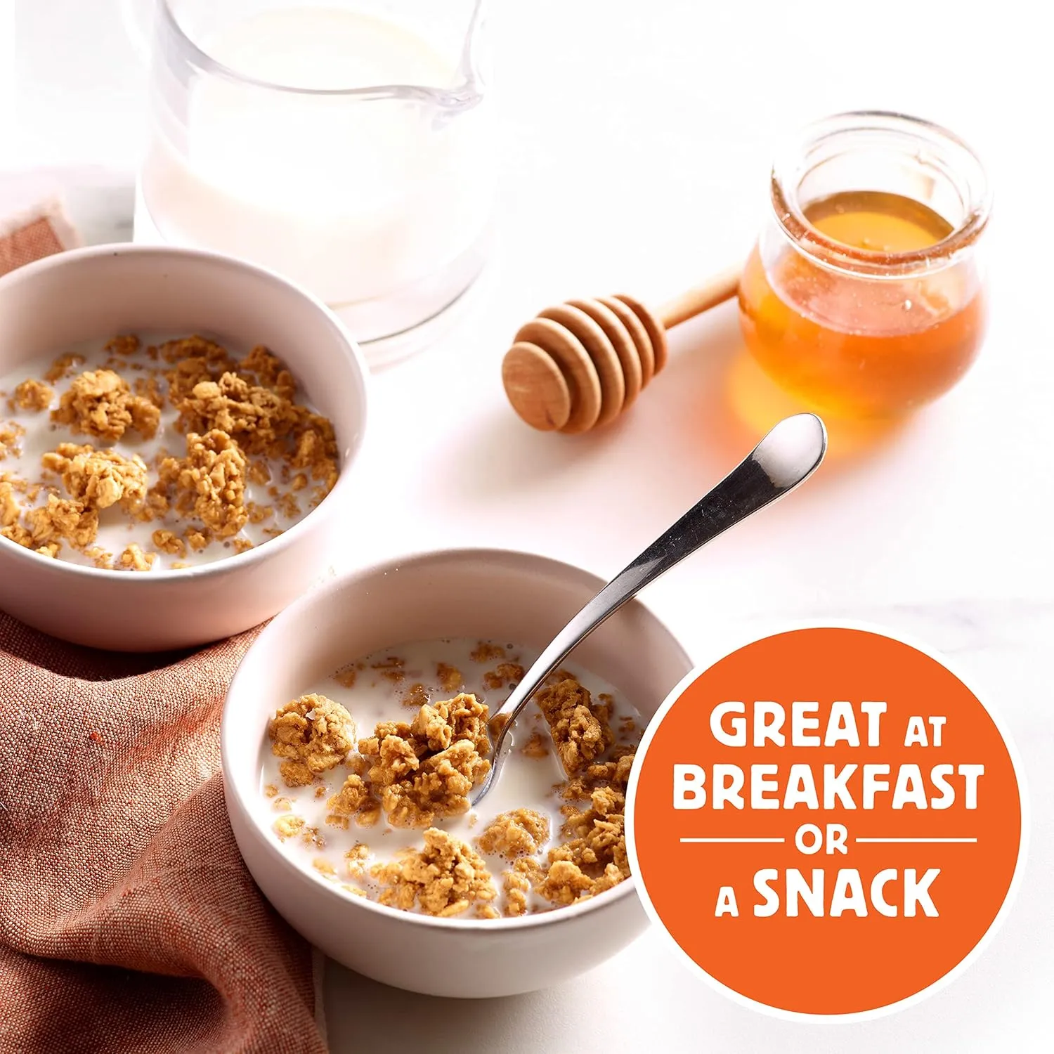 Honey Bunches of Oats Honey Roasted Granola Cereal, 11 OZ Bag (Pack of 5)