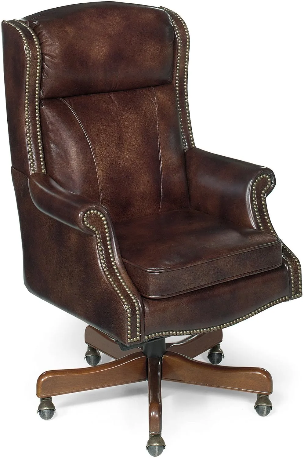 Hooker Furniture Merlin Executive Swivel Tilt Chair, Null, Brown