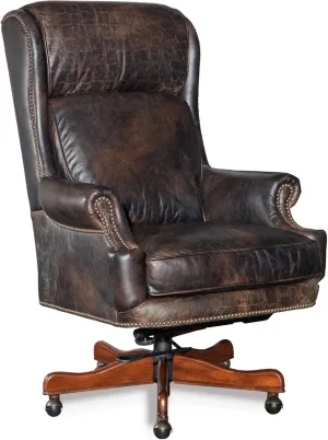 Hooker Furniture Tucker Executive Swivel Tilt Chair, Null, Brown