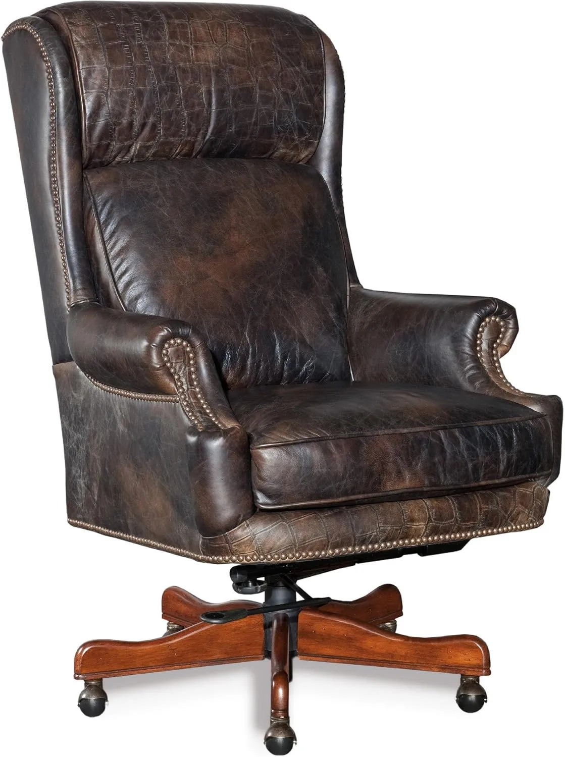 Hooker Furniture Tucker Executive Swivel Tilt Chair, Null, Brown