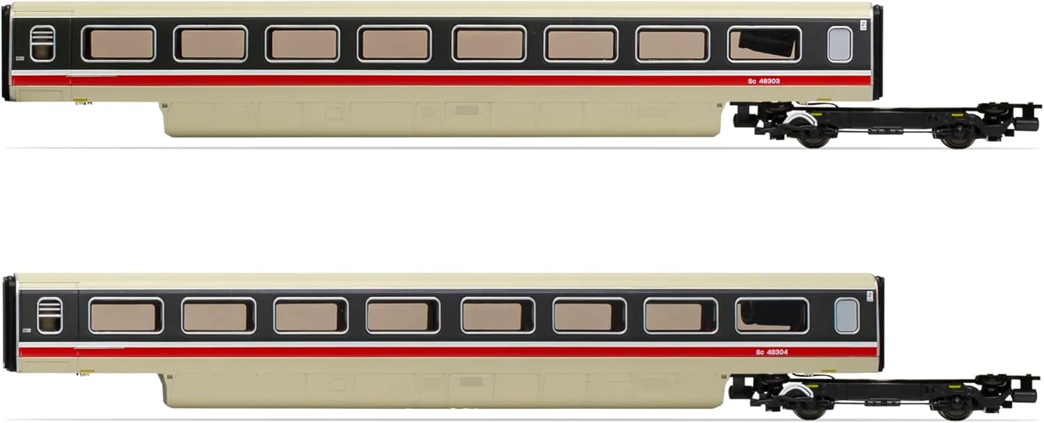 Hornby R40013 BR, Class 370 Enhanced Passenger Train 2-car TU Coach Pack, 48303   48304 - Era 7 Locomotive - Electric
