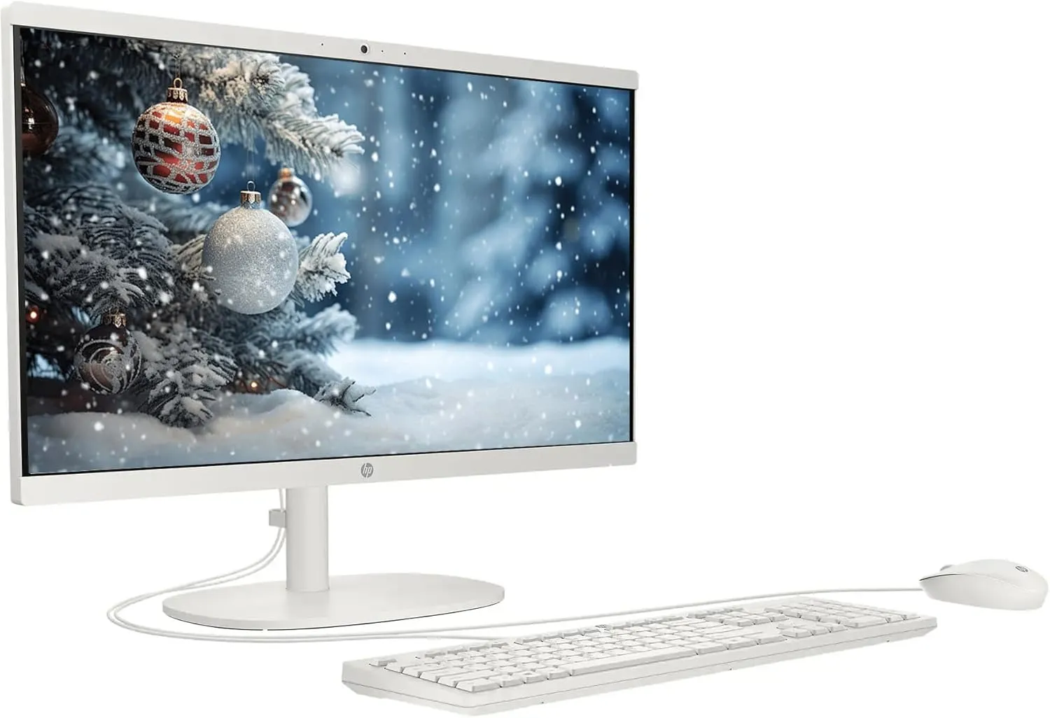 HP 21.5" FHD All-in-One Desktop Computer, 32GB RAM 1.2TB Storage (1TB SSD   256GB Docking Station Set), Dual-Core Intel Celeron, Windows 11 Pro with Microsoft Office Lifetime Suite, Keyboard & Mouse