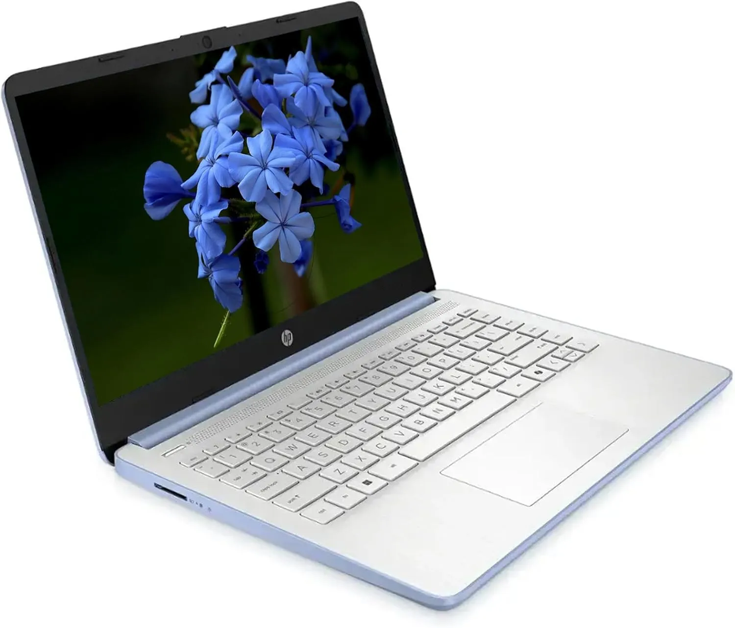HP AI-Powered 14" HD Laptop with Microsoft Office and 1TB Cloud Storage Included for 1-Year| 8GB RAM| 128GB SSD & 128GB Portable SSD| Intel 4-Core CPU| Webcam| Ultra Light|Windows 11| RK Bundle| Blue