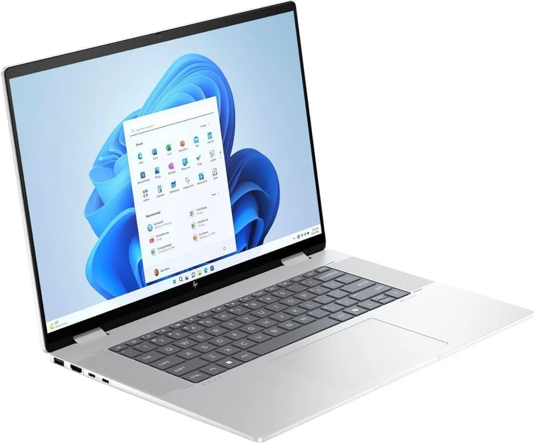 HP Envy x360 2-in-1 AI PC Laptop | 16" WUXGA IPS Touch | Intel 12-core Ultra 5 125U (>i7-1335U) | 16GB DDR5 512GB SSD Backlit Thunderbolt USB-C Poly Studio Privacy Camera Win11Pro Silver   HDMI Cable
