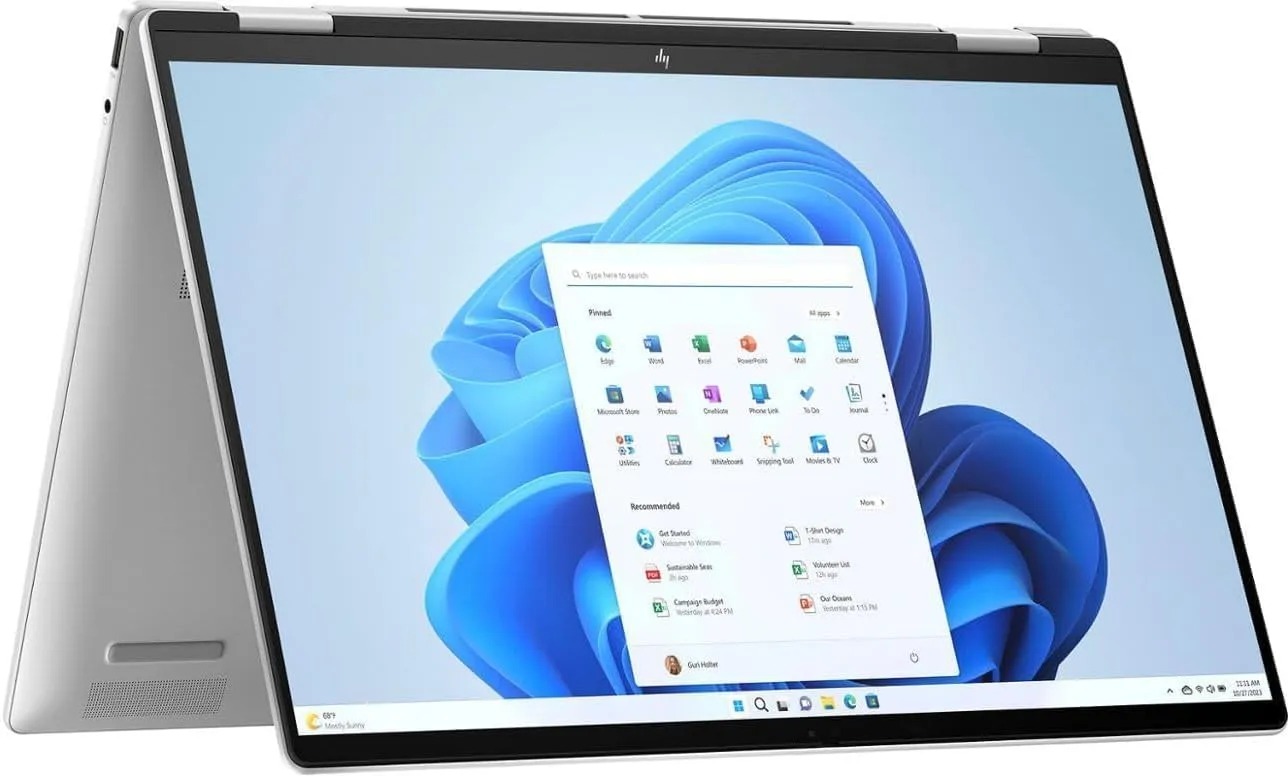 HP Envy x360 2-in-1 AI PC Laptop | 16" WUXGA IPS Touch | Intel 12-core Ultra 5 125U (>i7-1335U) | 16GB DDR5 512GB SSD Backlit Thunderbolt USB-C Poly Studio Privacy Camera Win11Pro Silver   HDMI Cable