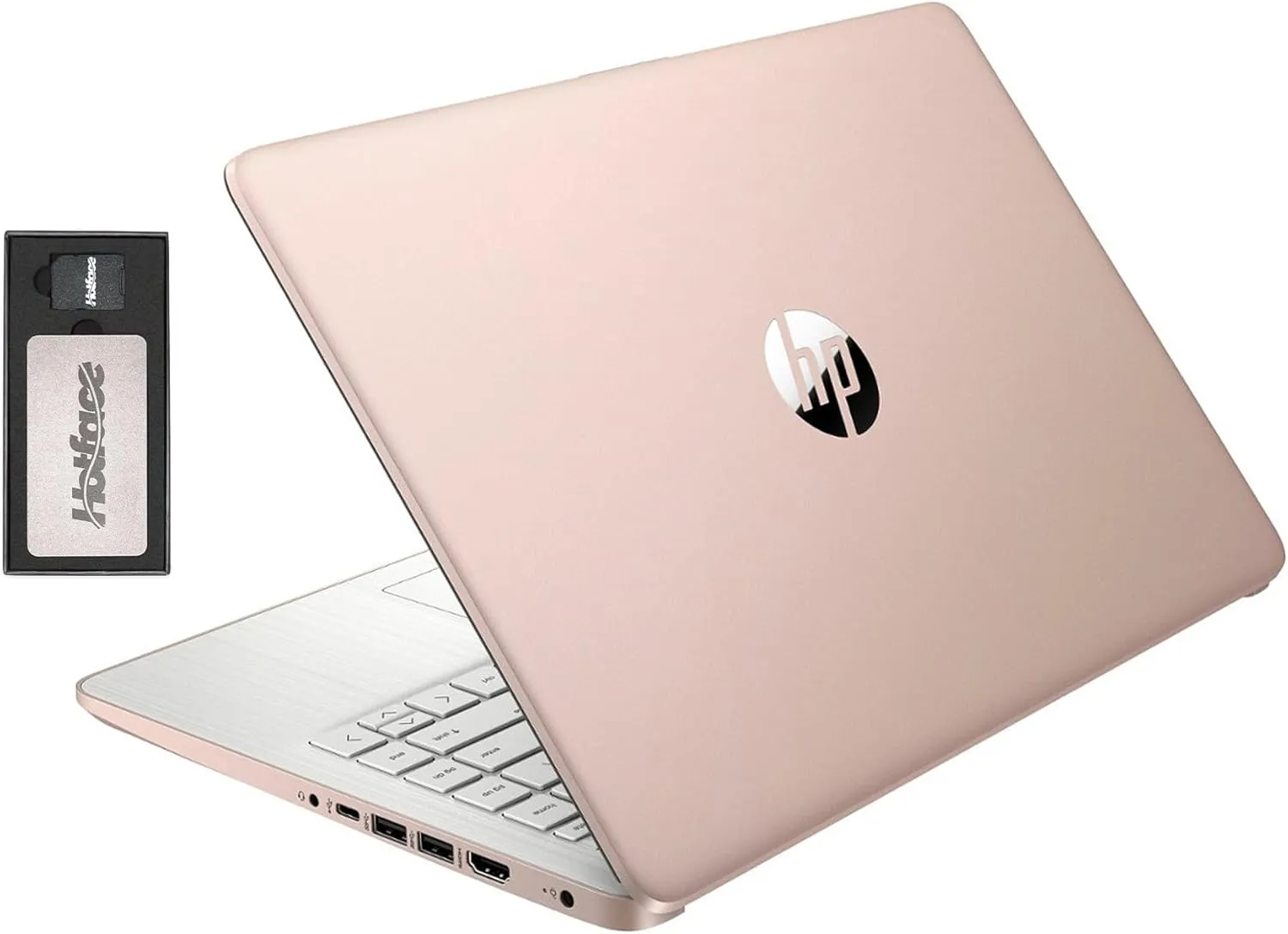 HP Stream 14" HD BrightView Laptop, Intel Celeron N4120, 8GB RAM, 288GB Storage (128GB eMMC   160GB SSD Docking Station Set), Intel UHD Graphics, HD Webcam, Wi-Fi, 1 Year Office 365, Win 11 S, Gold