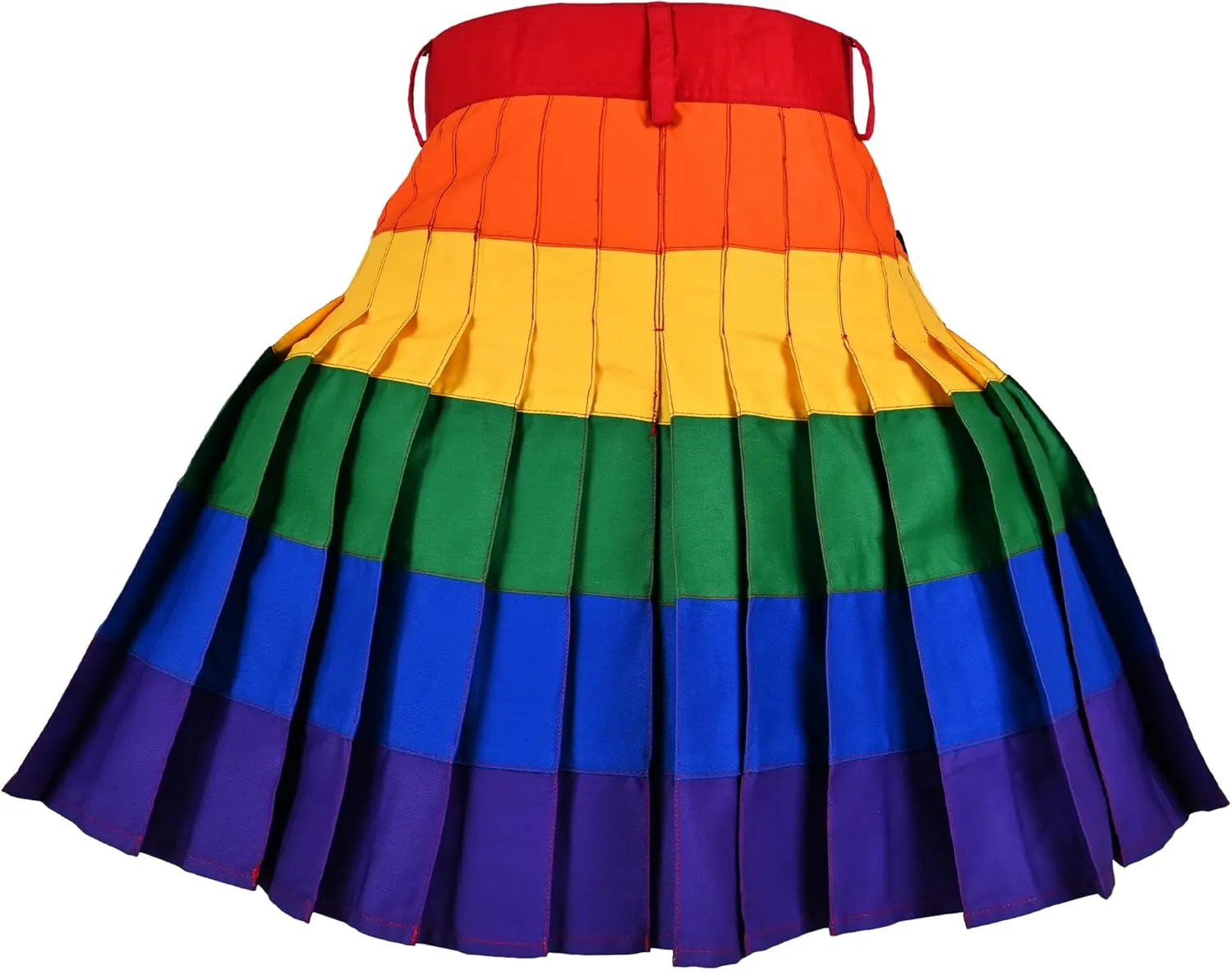 Hybrid Kilt Rainbow LGBTQ Flag Pride Dress Mardi Gras Outfit Parade Sports Skirt Scottish Utility Kilts