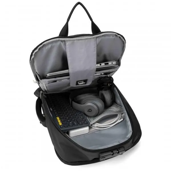 i-stay 15.6" Anti-theft Laptop - Tablet Backpack with USB port - Black