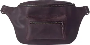 INCARNE Leather Fanny Pack Made of Full Grain Leather - Leather Bum Bag - Handmade Cute Waist Purse (Brown)
