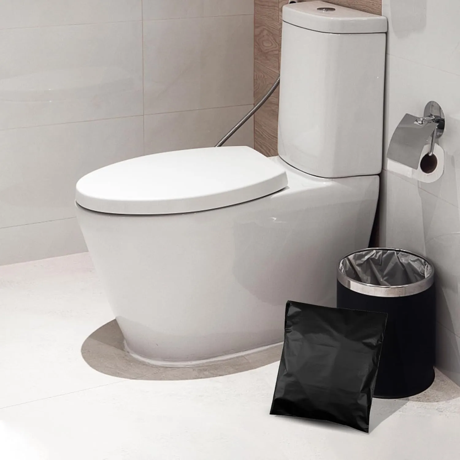 Incontinence Pad Disposal Bags pack of 200,Black Adult Diaper Disposal Bags 9.84 x 13.78inches Opaque Disposable Incontinence Bags for Incontinence Underwear,Adult Diapers(with 2pcs Storage Bag)
