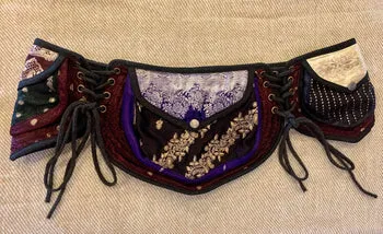 Indian Silk Utility Belt 3 Round Pocket