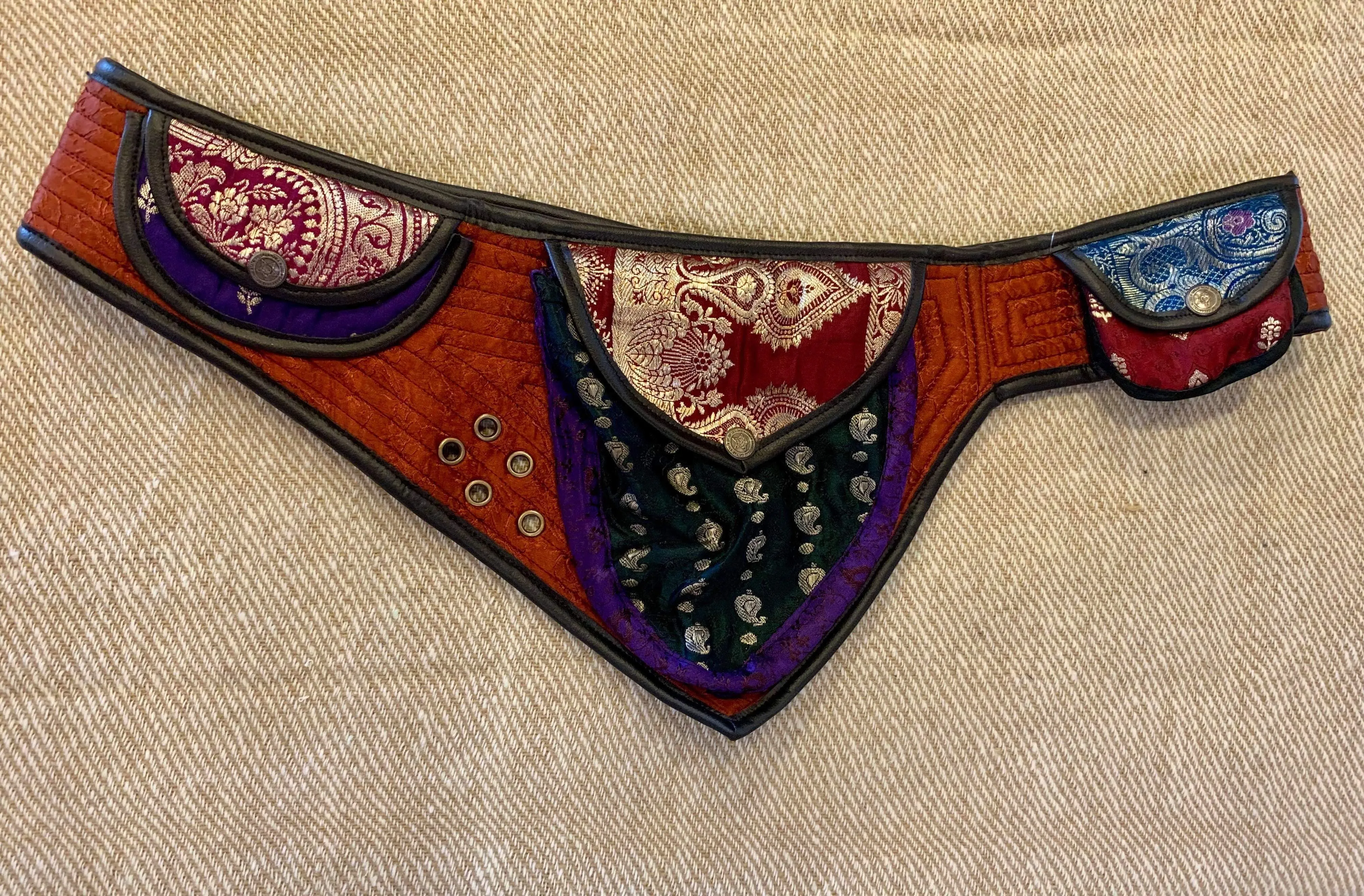 Indian Silk Utility Belt 3 Triangle Pocket