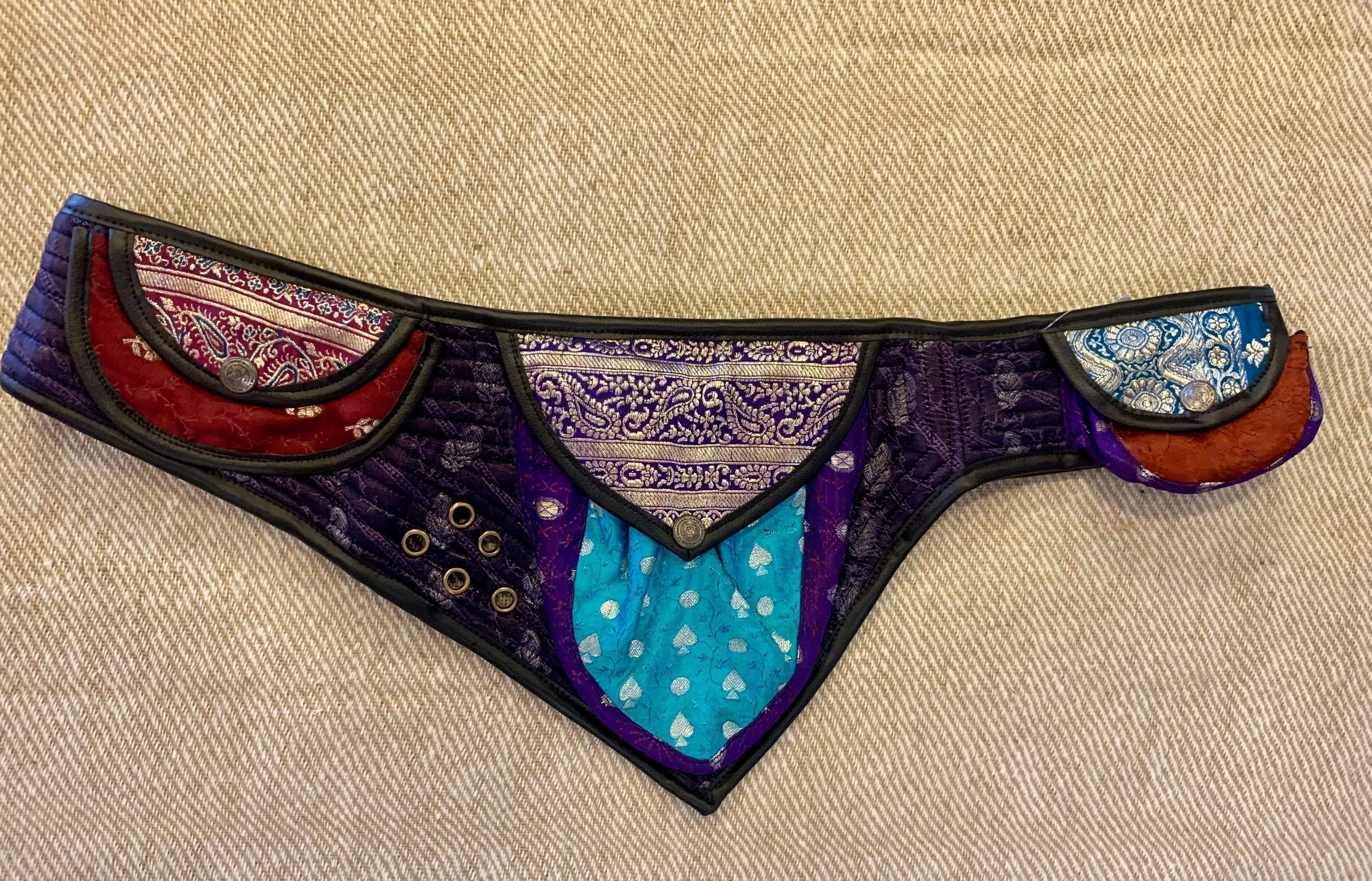 Indian Silk Utility Belt 3 Triangle Pocket