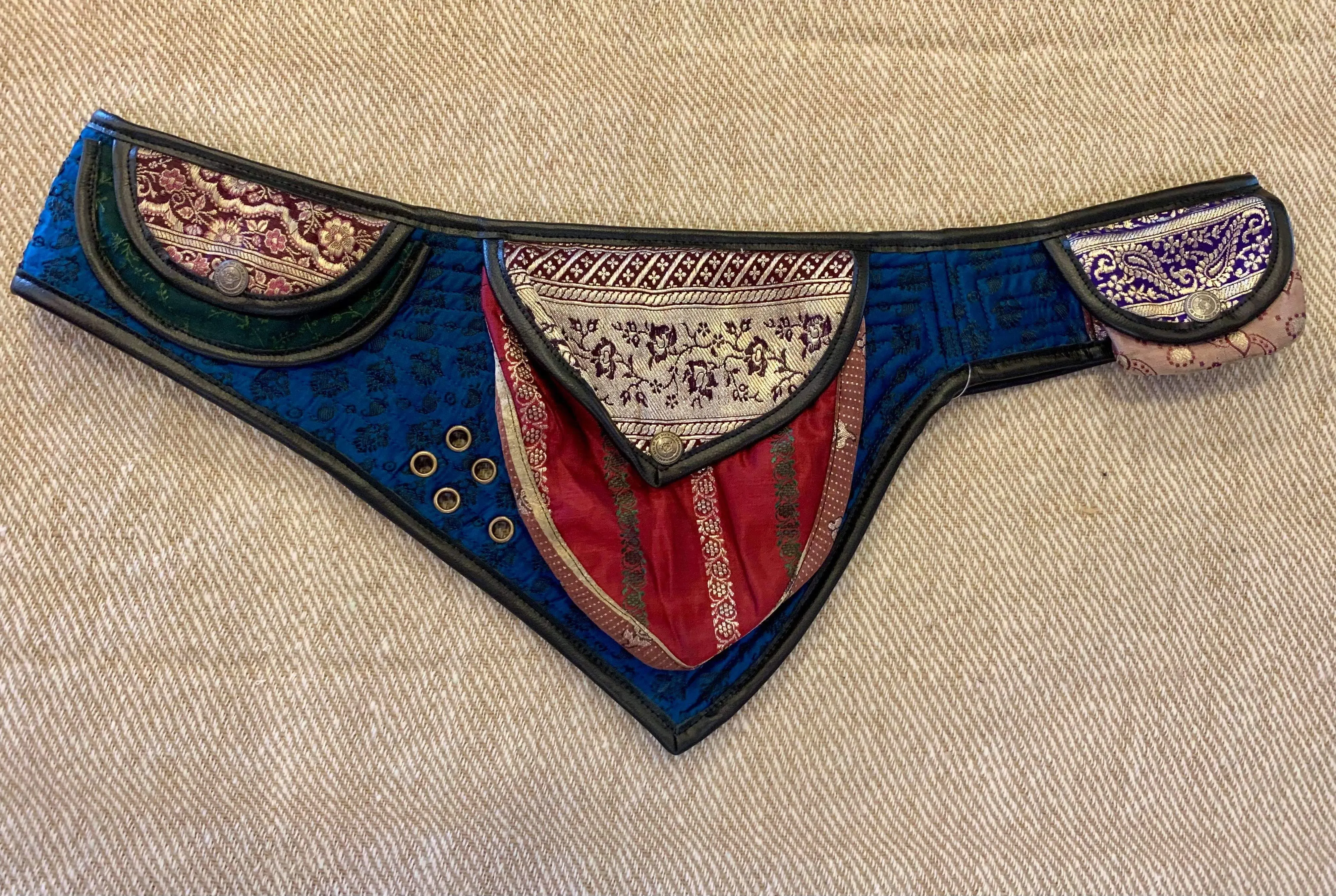 Indian Silk Utility Belt 3 Triangle Pocket