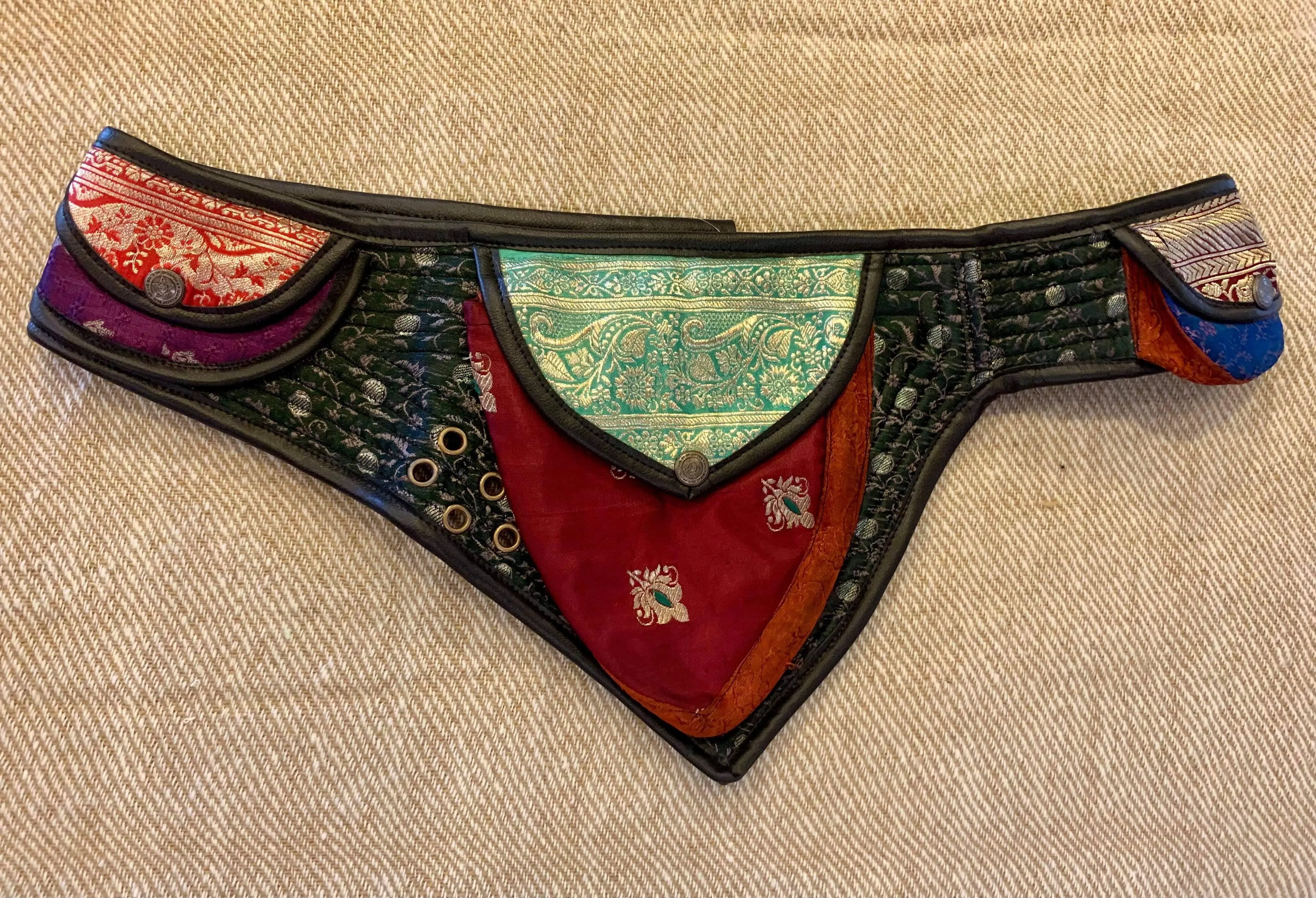 Indian Silk Utility Belt 3 Triangle Pocket