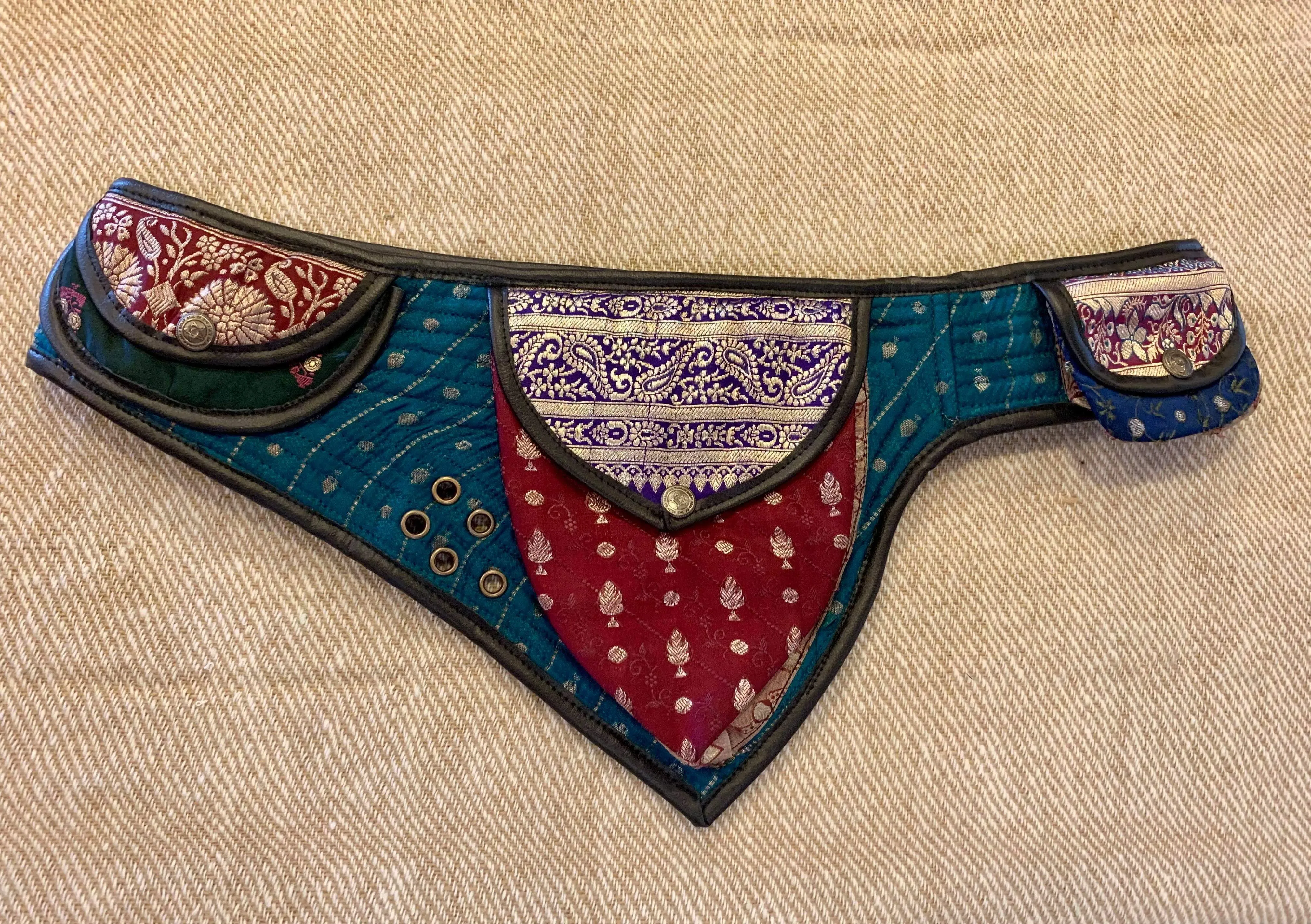 Indian Silk Utility Belt 3 Triangle Pocket