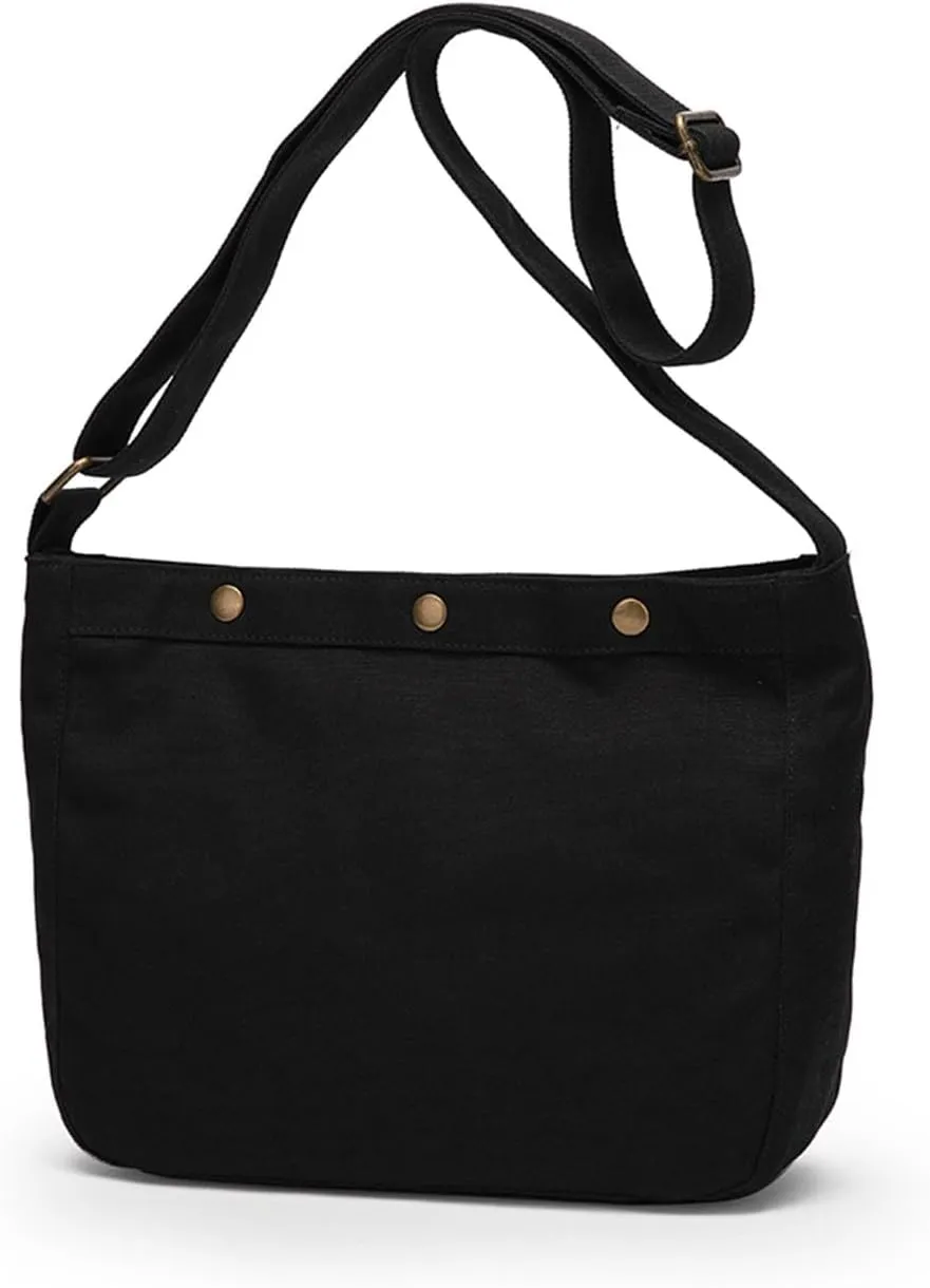 Japanese Harajuku large capacity ulzzang canvas messenger bag female ins summer wild shoulder bag female