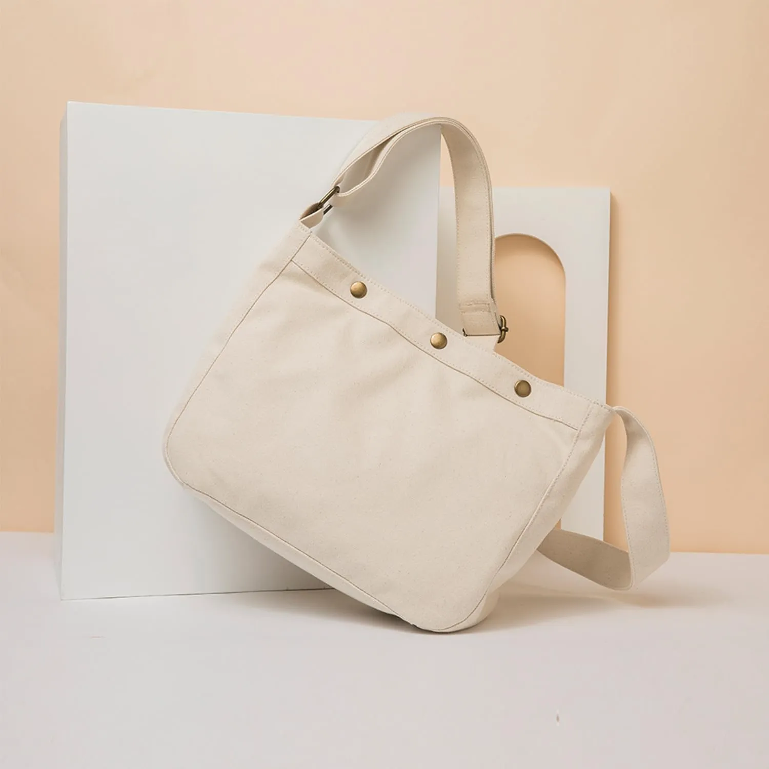 Japanese Harajuku large capacity ulzzang canvas messenger bag female ins summer wild shoulder bag female