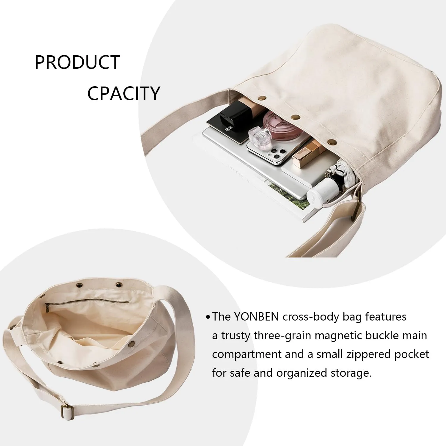 Japanese Harajuku large capacity ulzzang canvas messenger bag female ins summer wild shoulder bag female