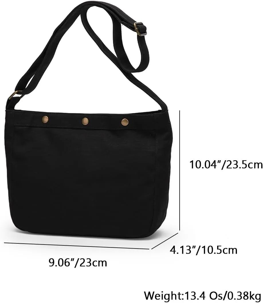 Japanese Harajuku large capacity ulzzang canvas messenger bag female ins summer wild shoulder bag female