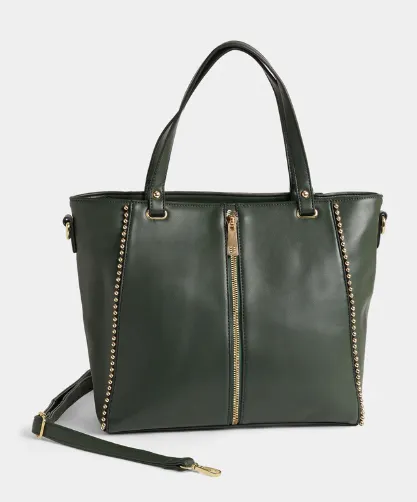Jenna Studded Tote   Crossbody Bag``