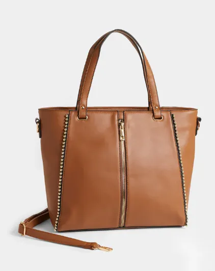 Jenna Studded Tote   Crossbody Bag``