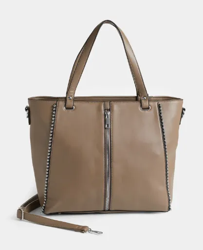 Jenna Studded Tote   Crossbody Bag``
