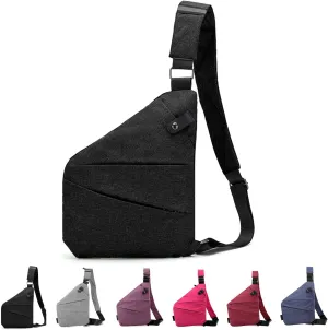 Jfxgjuv Personal Pocket Bag for Travel Crossbody Multi-Pocket Anti-Thief Travel Bag Premium Personal Pocket Bag for Men Women
