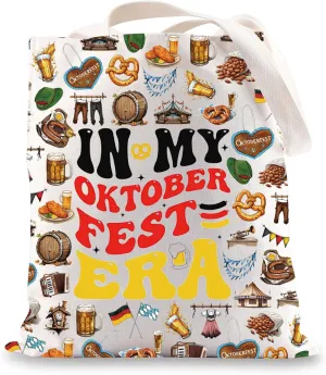 JNIAP Oktoberfest Tote Bag German Oktoberfest Gift Oktoberfest Beer Gifts In My Oktoberfest Era Shoulder Bag