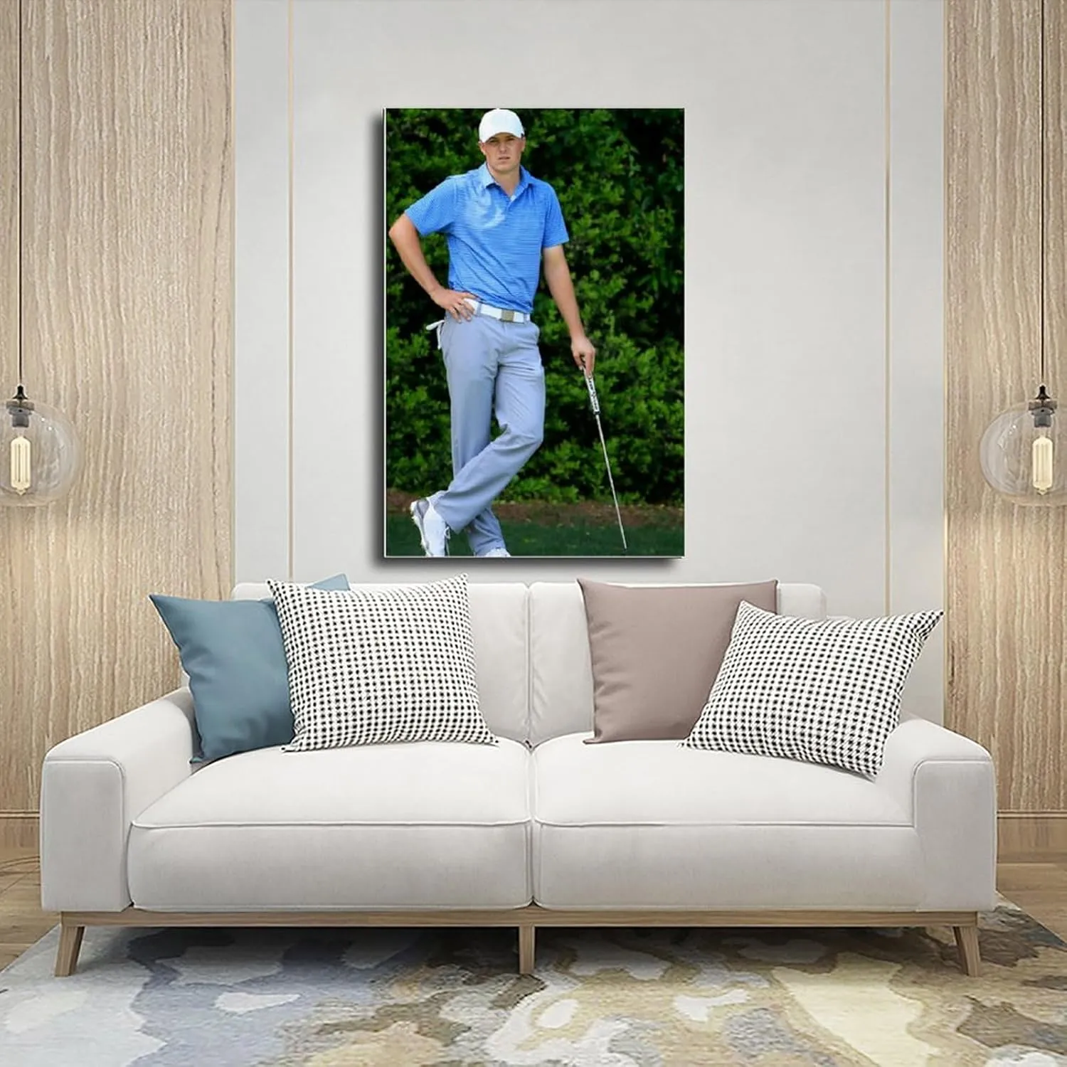 Jordan Spieth Golf Poster84 Canvas Poster Bedroom Decor Sports Landscape Office Room Decor Gift Unframe:20x30inch(50x75cm)
