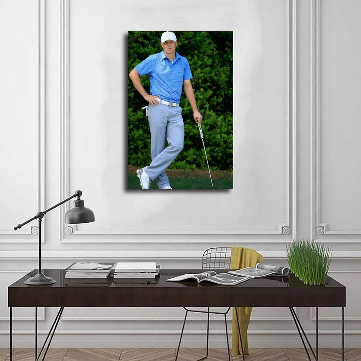 Jordan Spieth Golf Poster84 Canvas Poster Bedroom Decor Sports Landscape Office Room Decor Gift Unframe:20x30inch(50x75cm)