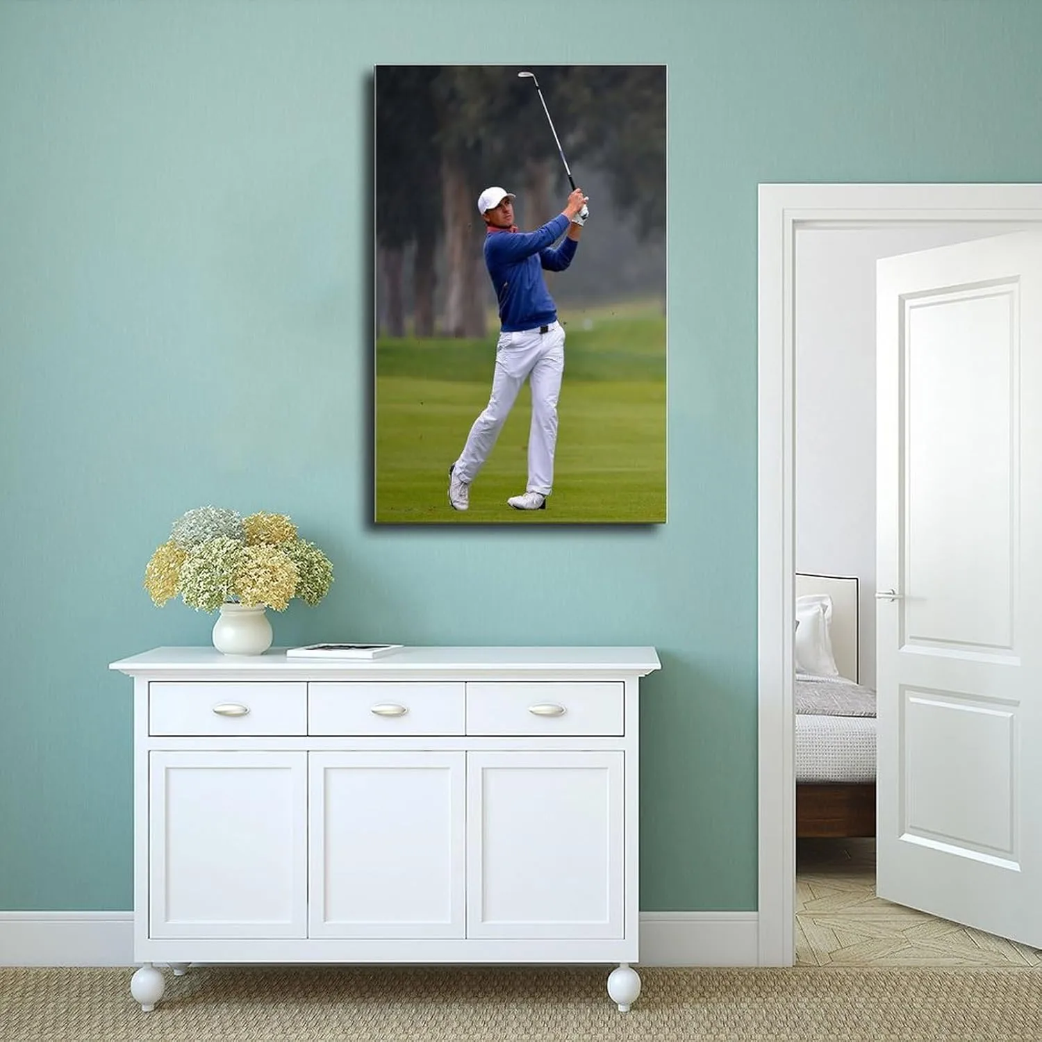Jordan Spieth Golf Poster85 Canvas Poster Wall Art Decor Print Picture Paintings for Living Room Bedroom Decoration Unframe:12x18inch(30x45cm)