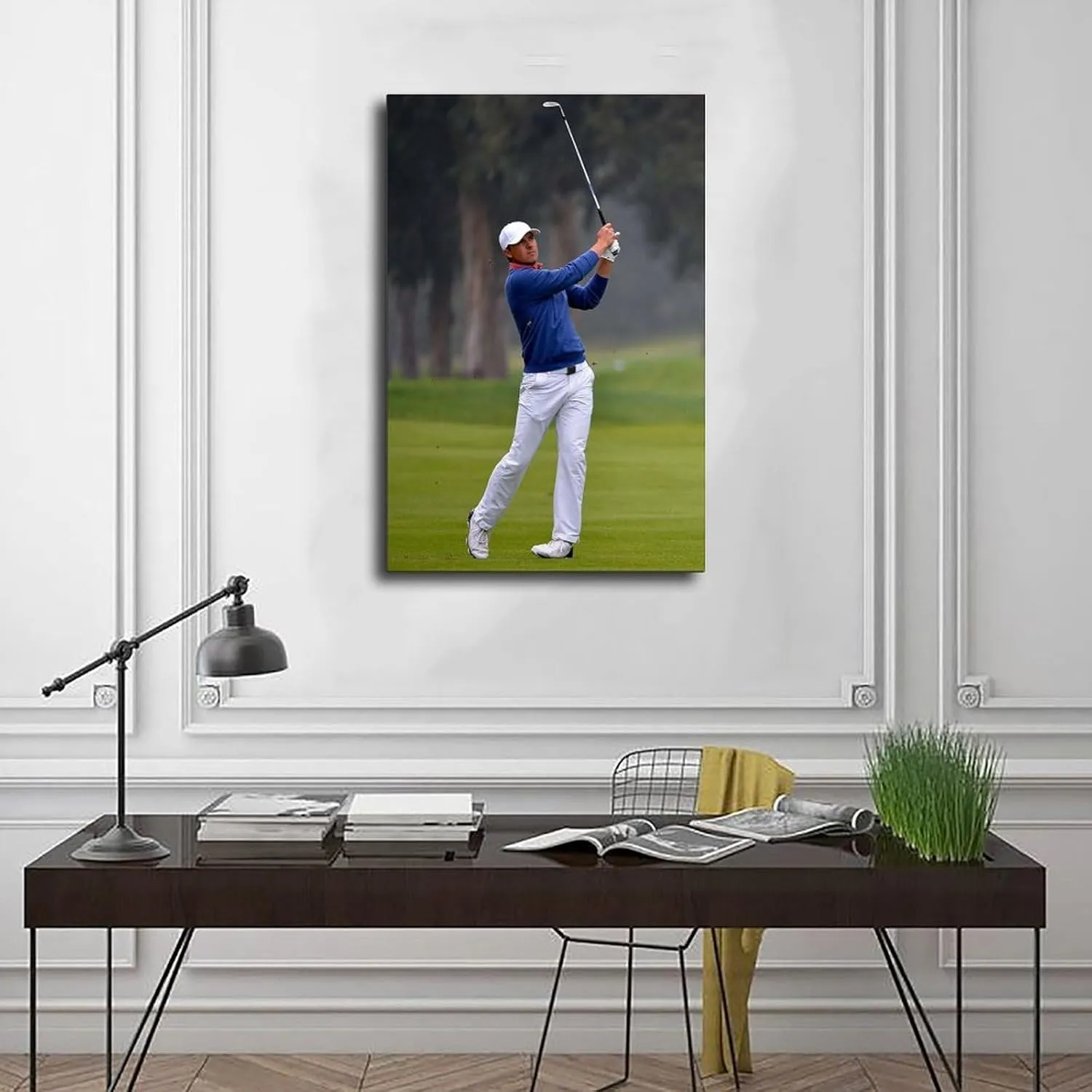 Jordan Spieth Golf Poster85 Canvas Poster Wall Art Decor Print Picture Paintings for Living Room Bedroom Decoration Unframe:12x18inch(30x45cm)