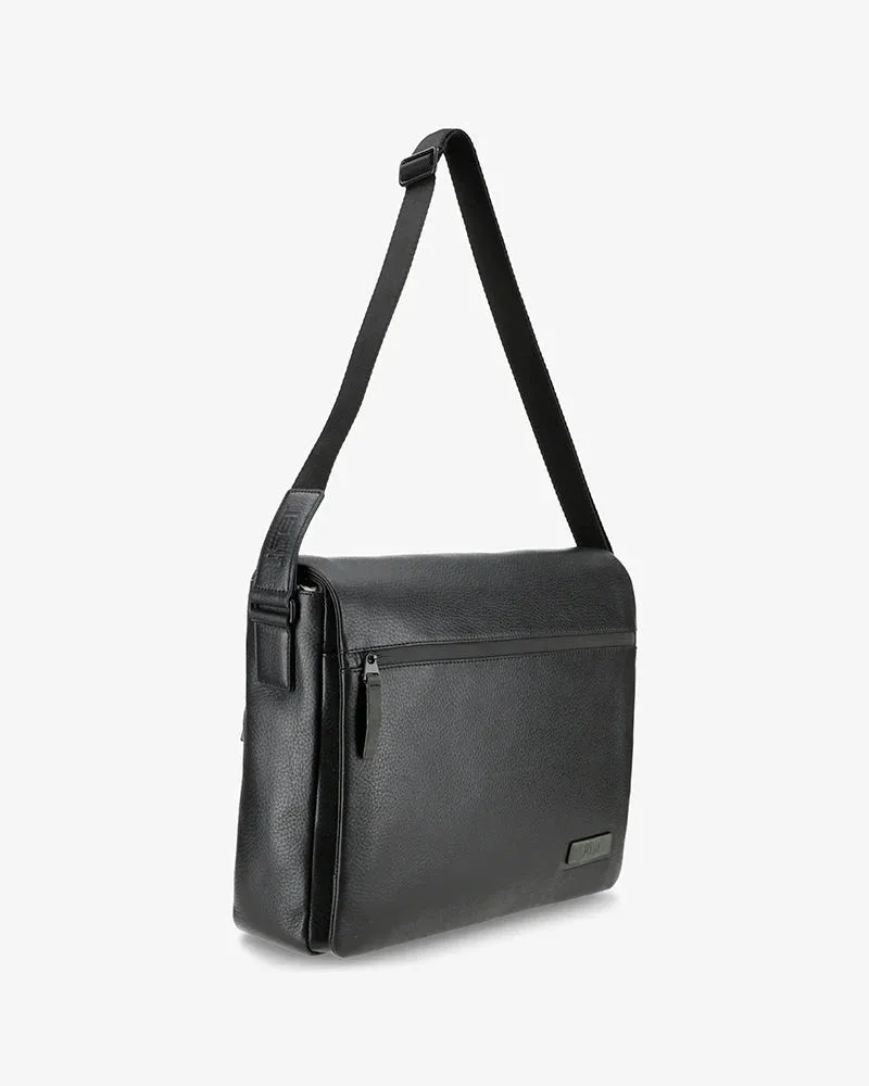 JOST STOCKHOLM 4692 BLACK LEATHER SHOULDER BAG/ MESSENGER BAG