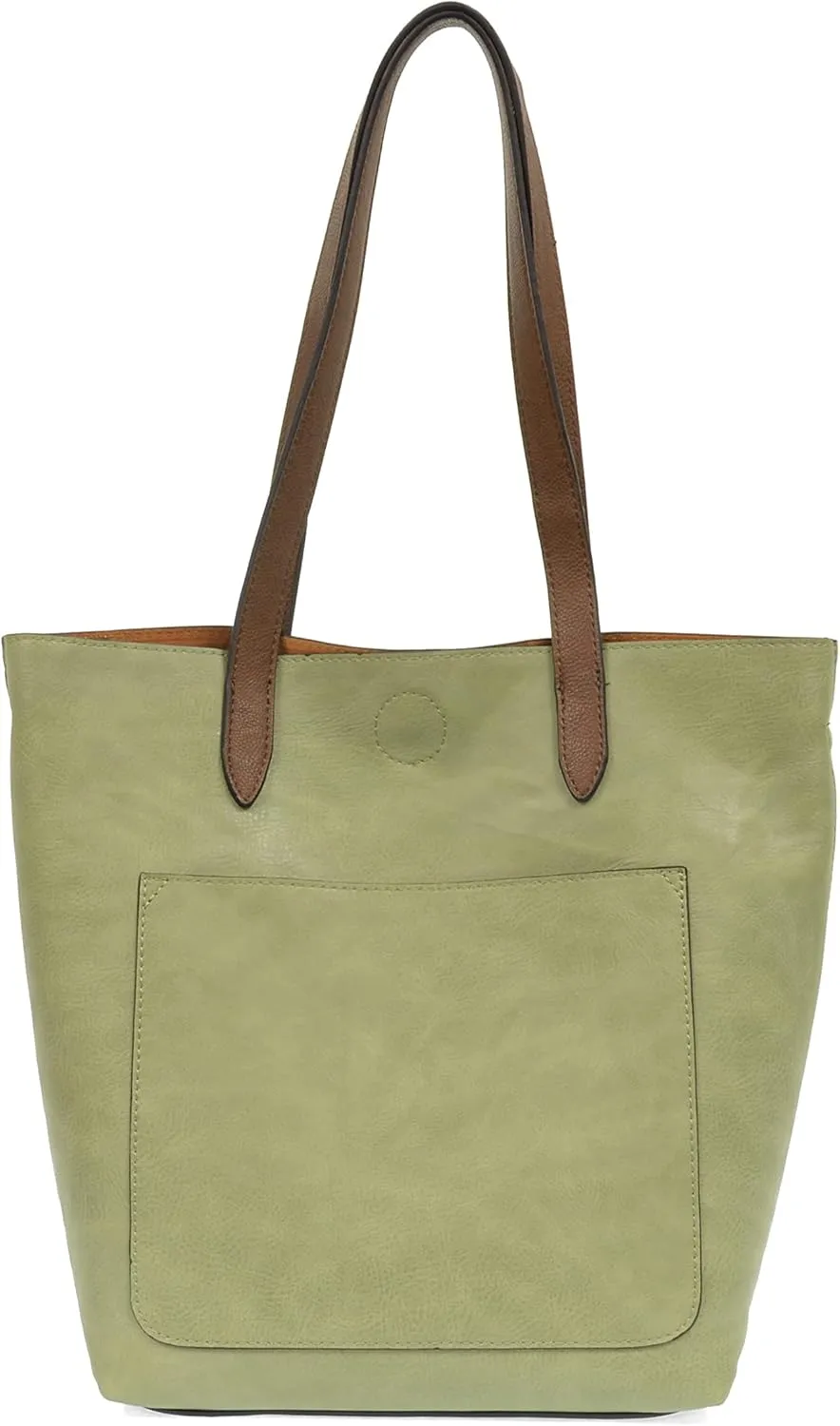 Joy Susan Tally Tote Messenger-Bag: Vegan Leather