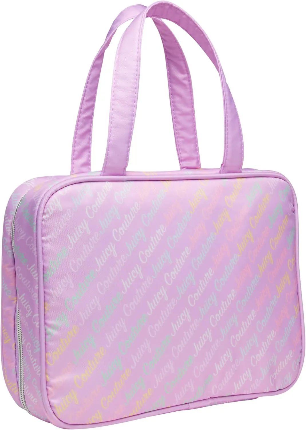 Juicy Couture Women's Cosmetics Bag - Hanging Travel Makeup and Toiletries Weekender Bag, Size One Size, Purple
