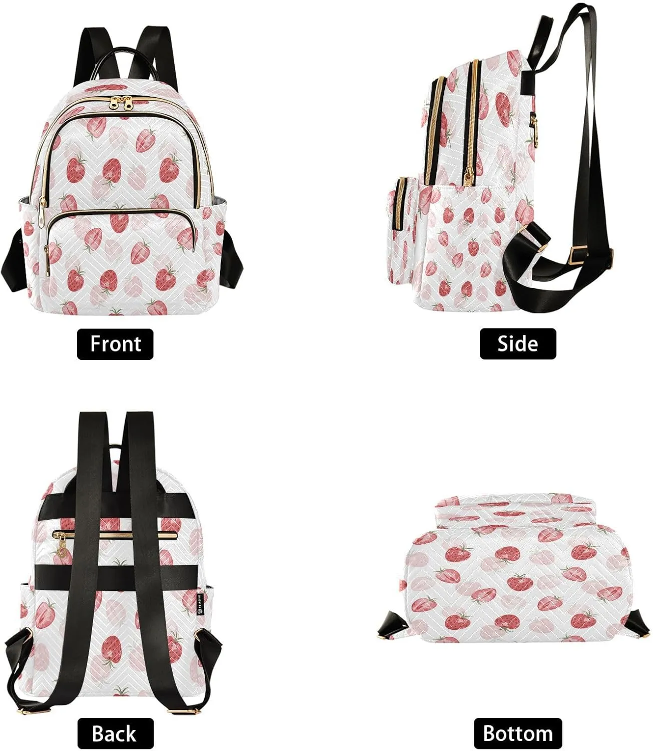 Juicy Wild Berries Backpack for Women, Travel Backpack Purse Fashion Shoulder Bag Small Casual Daypack（332）