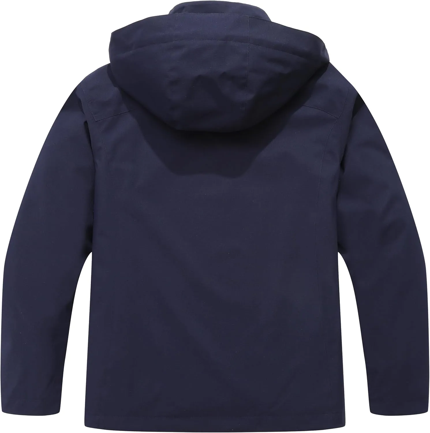 KAIDER Women's Plus Size Lightweight Waterproof Hooded Rain Jacket for Outdoor Hiking Travel