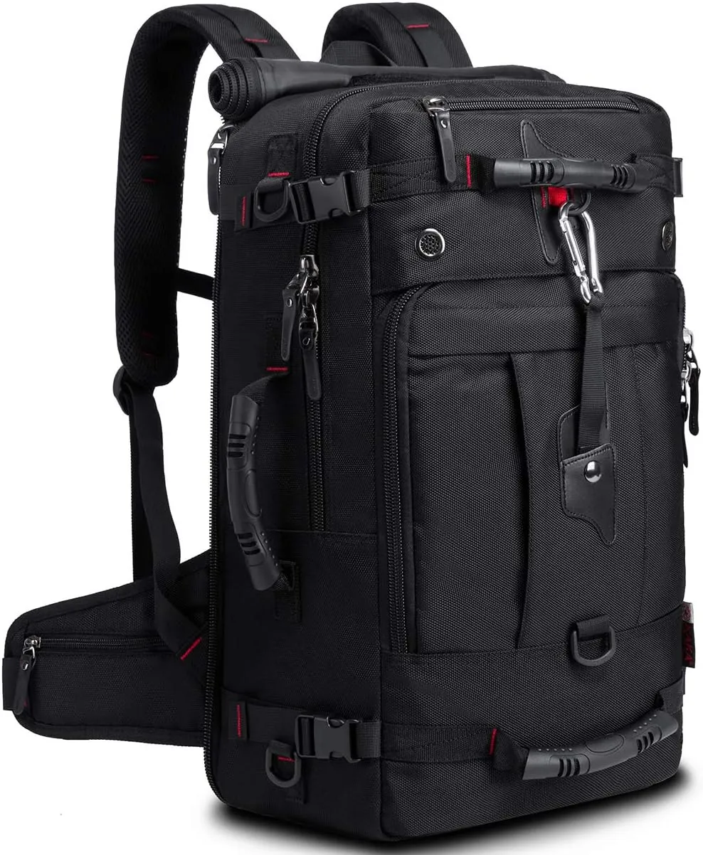 KAKA Travel Backpack, Carry On Backpack Durable Convertible Duffle Bag Fit for 15.6 Inch Laptop for Men and Women(Medium 35L)
