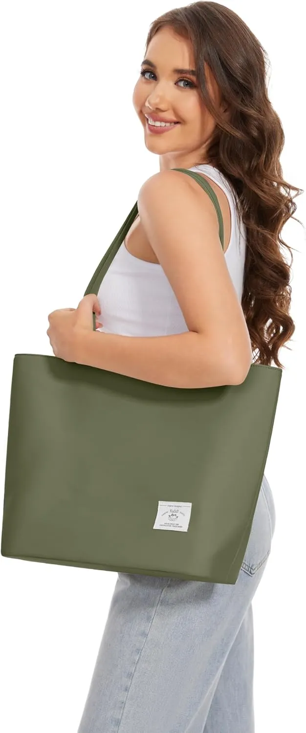 KALIDI Tote Bag for Women Large Waterproof Shoulder Bag Zipper Casual Hobo Handbag Work Shopping Lightweight