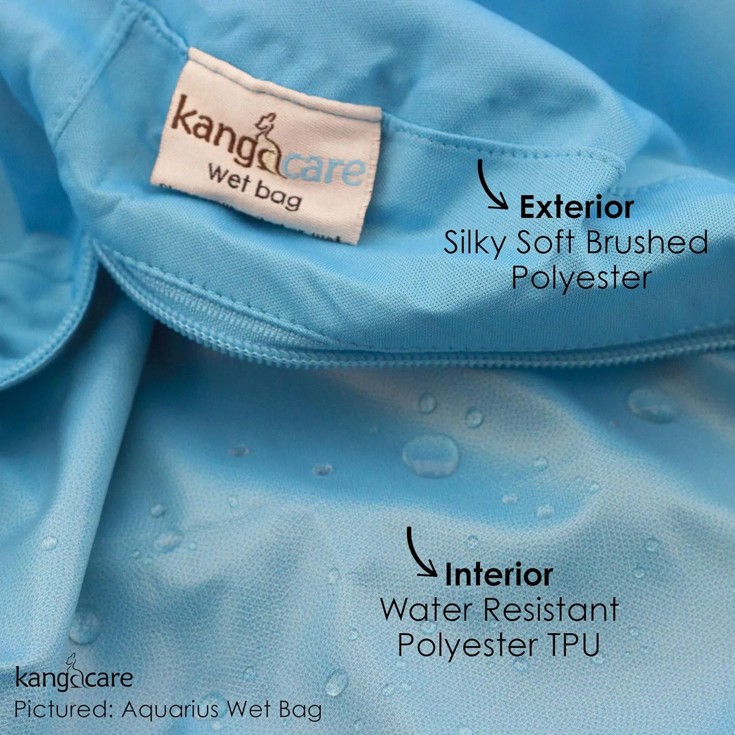 Kanga Care Wet Bag Seam Sealed Waterproof 3D Dimensional for Baby Cloth Diapers, Travel, Beach, Pool, Gym, Swim | Chomp