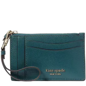 Kate Spade Morgan Card Case Wristlet in Artesian Green k8928