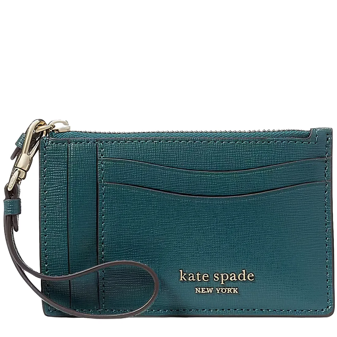 Kate Spade Morgan Card Case Wristlet in Artesian Green k8928