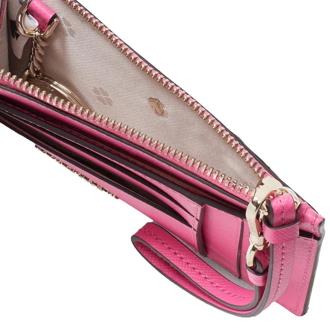 Kate Spade Spencer Cardholder Wristlet in Crushed Watermelon pwr00278