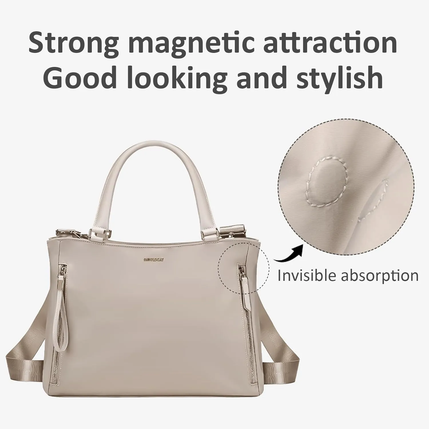 KEBEIXUAN Laptop Bag for Women Computer and Tablet Shoulder Bag Work Tote Bags With Zipper Handbags for Teachers Gift Travel