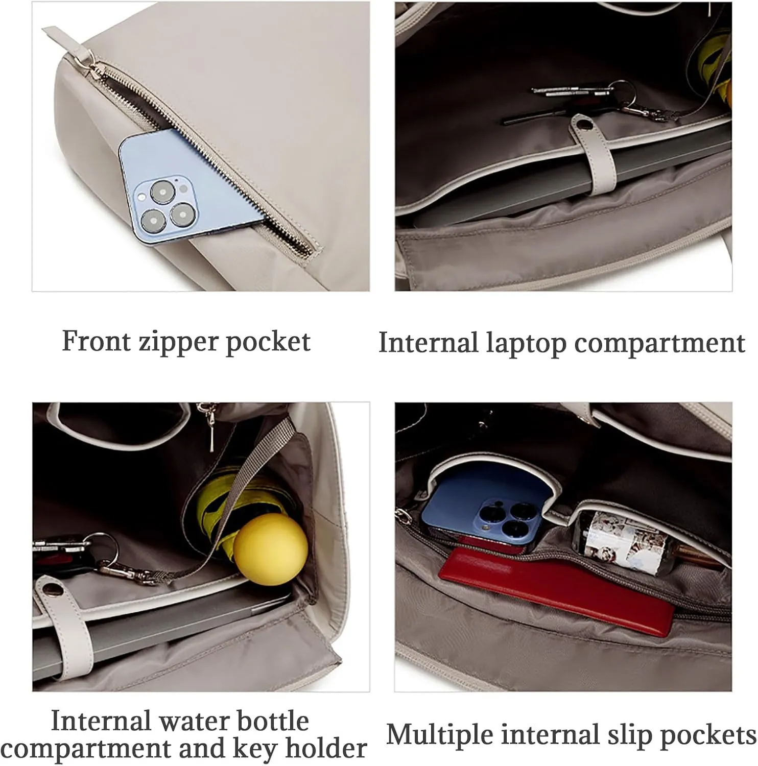 KEBEIXUAN Laptop Bag for Women Computer and Tablet Shoulder Bag Work Tote Bags With Zipper Handbags for Teachers Gift Travel